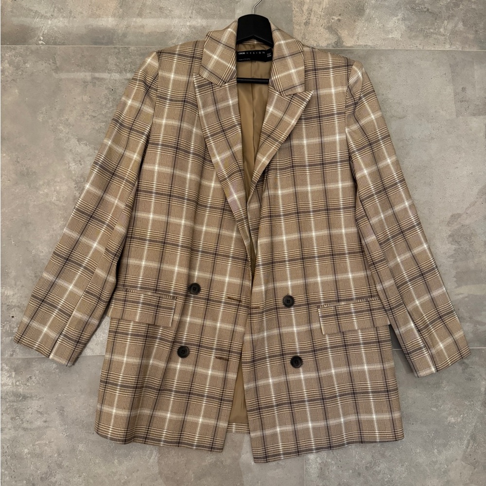 ASOS Plaid Double Breasted Blazer | 4